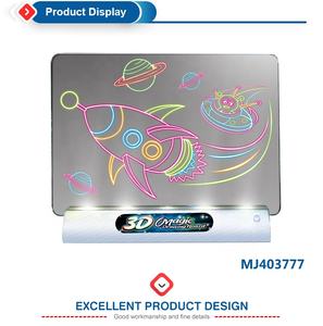 Eğitici oyuncaklar 3d ışık büyülü çizim panosu yazma oyuncaklar kızdırma resim sanatı kurulu diy seti 3d gözlük - Product Image 2