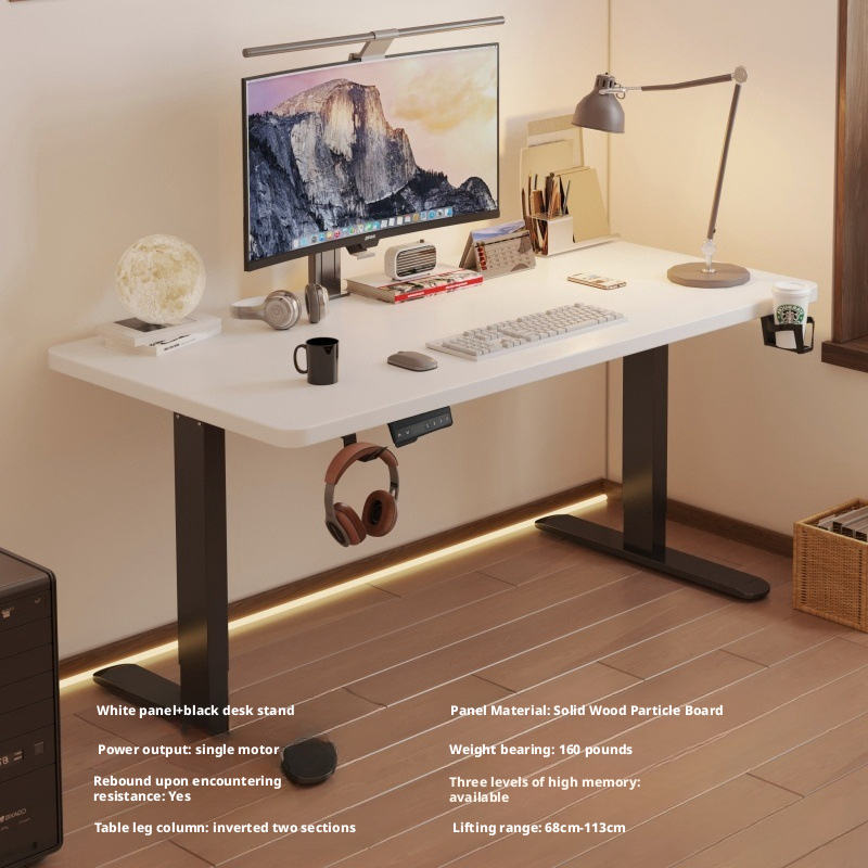 Cadre blanc + noir + 160 * 60 * (68-113) cm