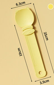 Adorable cuillère à friandises pour chat en plastique durable et imperméable, motif uni, distributeur de nourriture pour animaux de compagnie, emballage en sac OPP, fournitures pour animaux de compagnie - Product Image 4