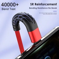 Cable de Datos Tipo-C a C con Trenzado de Nailon, Carga Rápida de 60W, Conector de Aleación de Aluminio para Teléfonos Móviles, Computadoras y Cámaras