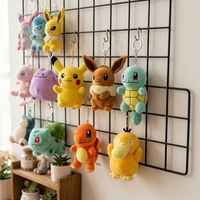 Vente en gros de jouets en peluche Pokémon Anime de 4 pouces, animaux en peluche doux, porte-clés, pendentif de sac de dessin animé Kawaii
