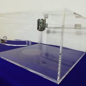 Tùy chỉnh rõ ràng Acrylic lucite Vali/cặp với xử lý rõ ràng trường hợp ngắn gọn quà Tặng cặp - Product Image 5