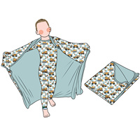 Couverture Bébé Douillette en Bambou Double Couche Ultra Douce et Chaude – Essentiel pour Nouveau-né – Offre Spéciale