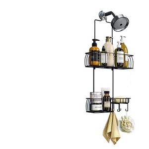 Bathroom Shelf Corner Wall Mounted 60X70cm Space Saving Durable Rectangle Shower Storage Rack - Product Image 5