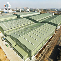 Structure en acier préfabriquée sur mesure à grande portée, galvanisée à chaud, pour entrepôt industriel et bâtiment de stockage