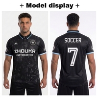 Camiseta de Fútbol Polo con Cuello Sublimado Personalizada OEM, 150g Poliéster Transpirable, Uniforme Deportivo con Botones para Equipo de Fútbol