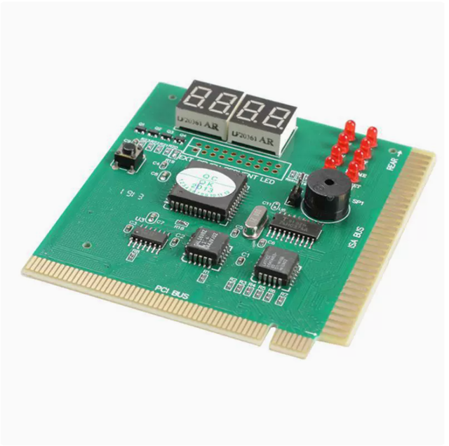 Green Board 4-digit Diagnostic Card, Computer Motherboard 4-digit test Card, test Card, Buzzer, Memory test