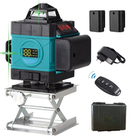 Niveau laser 16 lignes, ligne verte rotative 4D, auto-nivelant, 360 horizontal et vertical, niveau laser super puissant
