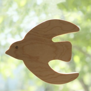 Decorazioni murali legno massello legno legno legno legno ciliegio decorazioni per la casa cuculo usignolo - Product Image 5