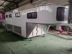 Deluxe 3-7 Floats Australian Standards Angle Load Transport Trailer with Saddle Box Horse Carriage Carts <b>KNOWN</b> Stainless Steel - Product Image 3