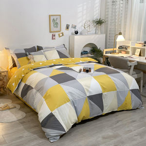 Parure de lit 4 pièces, ensemble de literie nouveau Style 300TC 2021 coton, housse de <span class=keywords><strong>couette</strong></span>, drap pour dortoir d'étudiant, 4 pièces, 100% - Product Image 2