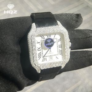 Механические часы из нержавеющей стали с муассанитом - Product Image 1