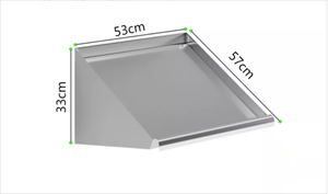 Étagère murale inclinée en acier inoxydable, étagère murale angulaire commerciale - Product Image 4