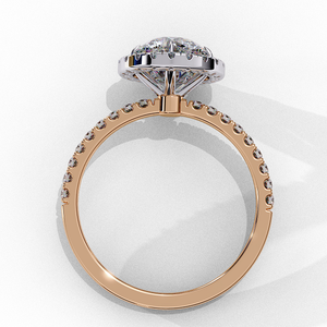 Stylish Rose Gold Diamond Ring for Women Classic Elegant Fashion Daily Wear Jewelry Shiny Finish Lightweight Gift Choice - Product Image 2