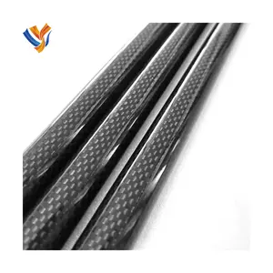 Tubo in fibra di carbonio ad alta resistenza 3K fibra di carbonio 90mm 120mm 150mm 180mm tubo colore fibra di carbonio