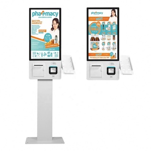Windows/Android/Linux Self Checkout Kiosk Camera,Pos Holder,80 mm <b>Printer</b>,QR <b>Scanner</b> Payment Kiosk Touch Screen Self Order Kiosk - Product Image 1