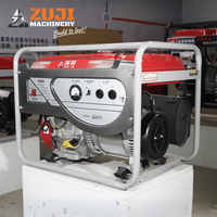 Générateur à essence haute puissance ZUJI 6800, moteur en cuivre pur 5 kW, 5,5 kW max, moteur portable à châssis ouvert, certifié ISO9001, réservoir de 15 L