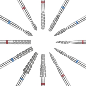 KADS Diamond Nail <b>Drill</b> <b>Bits</b> 3/32" Spiral Tornado Flame Cuticle <b>Bit</b> Dead Skin Remover Nail Polishing Head Manicure Accessories - Product Image 4