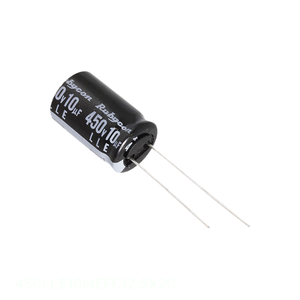 Condensateur original 10 uF CAP ALUM 10UF 20% 450V RADIAL TH Through Hole 450LLE10MEFC12.5X20 - Product Image 1