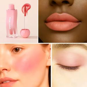 Rubor Líquido Multiusos Mate <span class=keywords><strong>de</strong></span> Larga Duración y Alta Pigmentación para Mejillas y Labios, Vegano, con Logotipo Personalizado, Gran Venta - Product Image 2