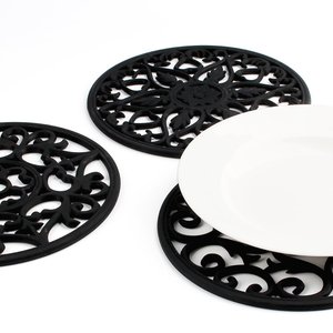 Alfombrilla Redonda de Silicona de Grado Alimenticio para Mesa de Comedor - Product Image 3