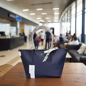 High-capacity Capacity Tote Tote Bag French Cross Shoulder <b>Handbag</b> Striped Pattern - Product Image 5