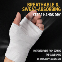 Bandages de boxe professionnels respirants avec boucle pour le pouce, bandages élastiques pour les poignets et les mains, pour le Muay Thai et le sparring