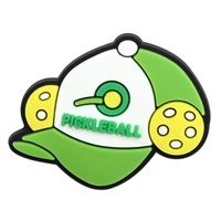 Breloques de chaussures de pickleball sportives, vertes, en forme de raquette, pour sabots, cadeau promotionnel, souvenir, pour les jeux de pickleball