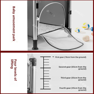 Cuna Portátil Plegable Multifuncional para Bebés con Cama Grande Adaptable y Doble Capa para Bebés de 0 a 36 Meses - Product Image 3