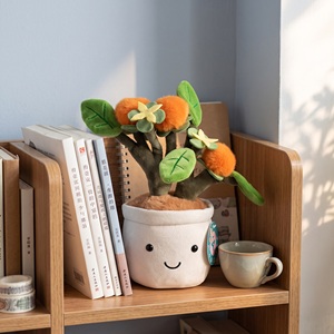 Peluche a Forma di Pianta in Vaso, Simpatico Arancio in Peluche, Morbido Bonsai di <span class=keywords><strong>Agrumi</strong></span> in Peluche per Rivenditori all'Ingrosso e al Dettaglio - Product Image 2