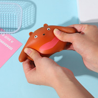 Ours en peluche à rebond lent, mignon, dessin animé, anti-stress, jouet à presser en farine pour adultes et adolescents