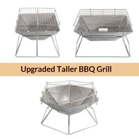 Poêle à bois de style coréen, portable, coupe-vent, pour barbecue au charbon de bois, usage intérieur/extérieur, domestique et commercial, en acier inoxydable épaissi