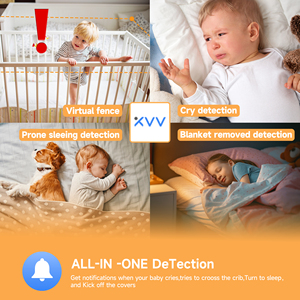 Thiết Kế Mới Độ Nét Cao 3MP Thông Minh Bé Màn Hình Tầm Nhìn Ban Đêm & Khóc Phát Hiện Điện Tử Hàng Rào Bảo Vệ An Toàn Thiết Bị Thông Minh - Product Image 3