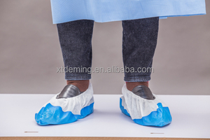 Copriscarpe in plastica monouso monouso in tessuto Non tessuto chirurgico impermeabile antiscivolo in PP CPE - Product Image 6