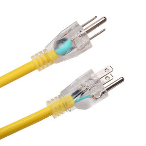 10ft 18/3 16/3 12/3 SJT UL-Zulassung NEMA 5-15P bis 5-15R Wasserdichtes IP44-Netzkabel-Verlängerungskabel - Product Image 4