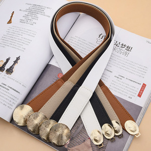 Giản Dị Hàn Quốc-Phong Cách Của Phụ Nữ Đàn Hồi Mỏng Dây Thắt Lưng Với Hợp Kim Khóa Cross-Biên Giới Dệt Kim Thắt Lưng Cho Ăn Mặc & Áo Phụ Kiện - Product Image 3