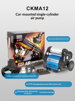 Kompresor Udara Mobil Listrik 12V Silinder Ganda Impor dari Cina; Pengisi Ban Kendaraan Off-road dan Truk Tugas Berat; untuk Pompa Udara