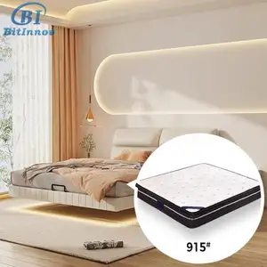 Bitinnov No.915 200*180*25cm Free Sample Luxury hotel hotel spring roll up mattress rolled mattress producer