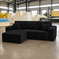 Nuevo Sofá Modular Multifuncional de Lujo, Personalizable, en Forma de L, con Espuma Suave y Elegante