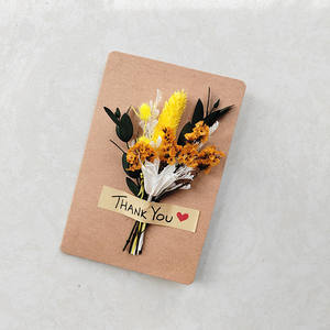 Vente en Gros Petit Bouquet <span class=keywords><strong>de</strong></span> <span class=keywords><strong>Fleurs</strong></span> Séchées Carte <span class=keywords><strong>de</strong></span> Vœux Carte d'Invitation <span class=keywords><strong>de</strong></span> Mariage Fleur Naturelle Carte <span class=keywords><strong>de</strong></span> Remerciement pour Thanksgiving - Product Image 5