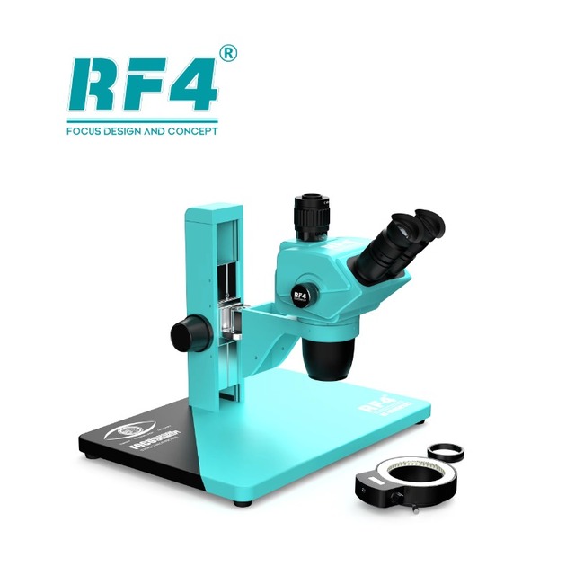 RF4 RF-6565PRO2 Trinocular Microscope for Jewelry Appraisal Watch RepairChip Detection and Cellphone Refurbishing Repairing