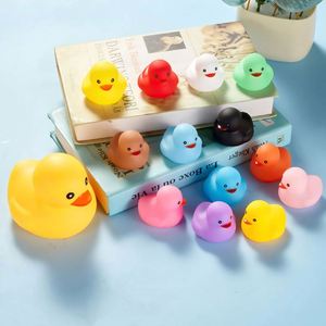 Factory Direct Custom Shape LogoPlastic Baby <b>Bath</b> Squeaky Colorful Little Yellow Duck Gift - Product Image 2