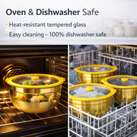 Bol à salade empilable multi-tailles en acier inoxydable Shangwey Cookware avec revêtement PVD, idéal pour la restauration, les fêtes et la famille