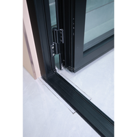Nouvelles portes et fenêtres à double vitrage NFRC AMJ pour maison, portes battantes, portes françaises, porte d'entrée extérieure en aluminium