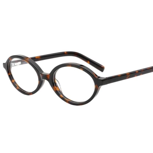 Fasion Style Oval Acetate Frames | Vintage Retro Eyewear for Women