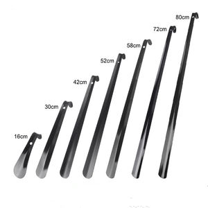 Klaxon de chaussure spécial hôtel vente en gros usine klaxon de chaussure robuste et durable long 80cm klaxon de chaussure durable en acier inoxydable noir - Product Image 1