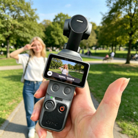 Nueva Osmo Pocket 4 Creator Combo 2026, Cámara de Mano Estabilizada de 3 Ejes, Formato de Bolsillo, Video HDR, Grabación Estéreo, Cámaras Deportivas HD