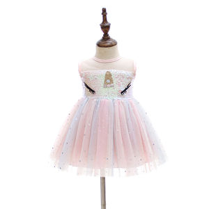 Belle fleur perlée de luxe bébé fille <span class=keywords><strong>robe</strong></span> Satin dentelle enfants en gros fête de bal mignon sans manches Floral fantaisie élégant nœud - Product Image 1