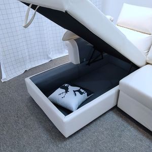 फैक्टरी सीधे अनुकूलित घर सोफे बिस्तर सेट तह पोर्टेबल Chesterfield सस्ते कीमत भंडारण परिवर्तनीय एल आकार सोफा बेड - Product Image 6