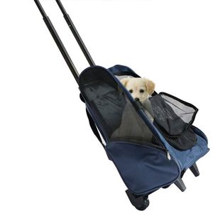 Havayolu onaylı seyahat yürüyüş 4-In-1 Pet tekerlekler ile seyahat sırt çantası köpek taşıyıcı - Product Image 1